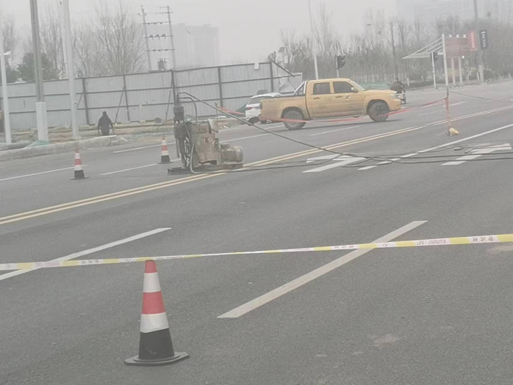 汉南公路路基沉陷注浆